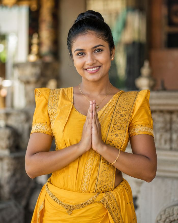 Portrait of lead guide welcoming guests